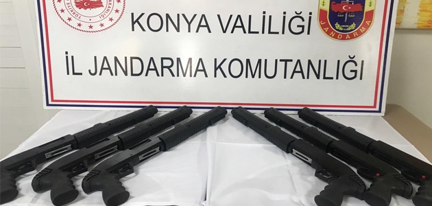 Beyşehir’de 6 ruhsatsız av tüfeği ele geçirildi