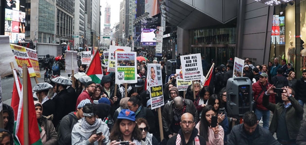 New York’ta Filistinlilerin ’Büyük Dönüş Yürüyüşü’ne destek gösterisi
