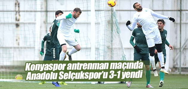 Konyaspor antrenman maçında Anadolu Selçukspor’u 3-1 yendi