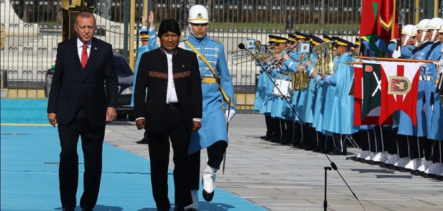 Bolivya Devlet Başkanı Morales Ankara’da resmi törenle karşılandı