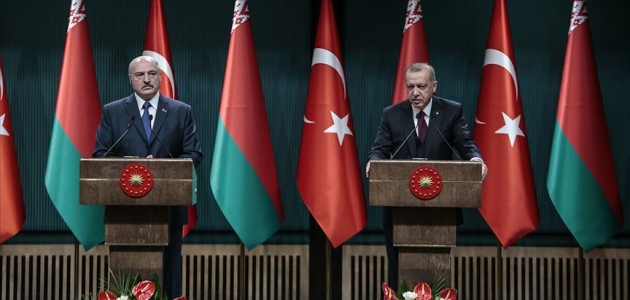 Cumhurbaşkanı Erdoğan: Belarus ile ticarette 1,5 milyar dolarlık hedef var