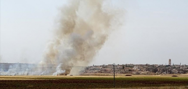 Tel Rıfat’taki YPG/PKK’lılar Bab’daki sivillerin tarım arazilerini yaktı