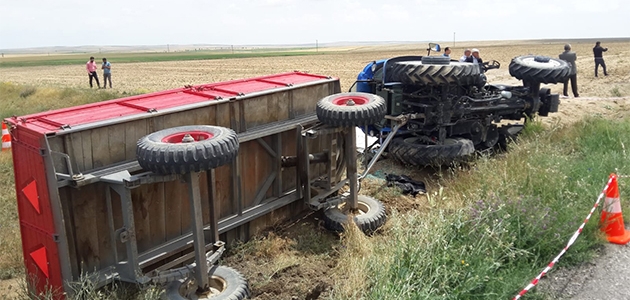 Konya’da traktör devrildi: 1 ölü