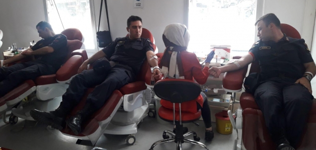 Beyşehir’de jandarmadan anlamlı kan bağışı
