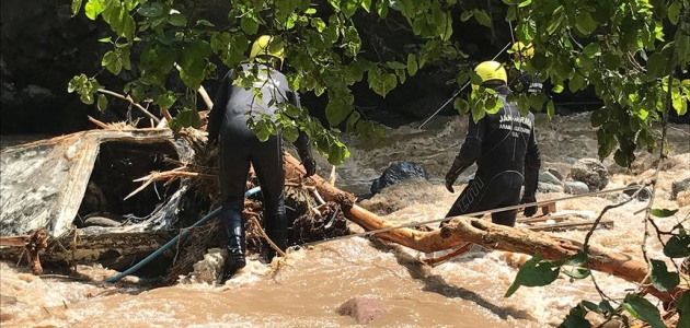 Araklı’daki selde kaybolan 1 kişinin daha cesedine ulaşıldı