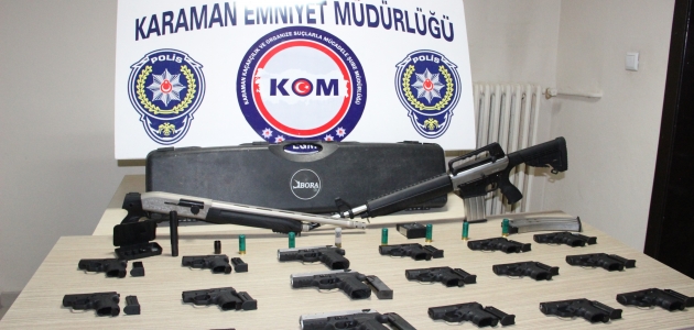 Karaman’da silah kaçakçılığı operasyonu