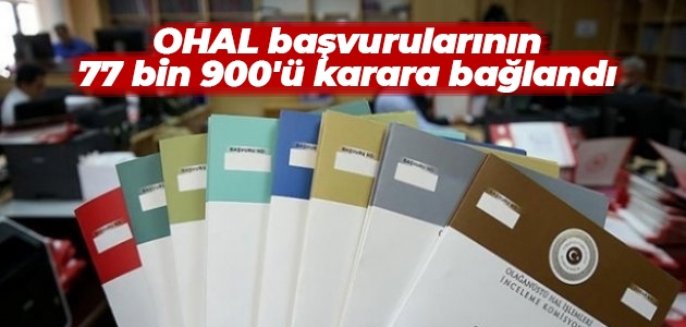 OHAL başvurularının 77 bin 900’ü karara bağlandı
