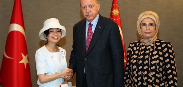 Erdoğan, Altes Prenses Akiko ile görüştü