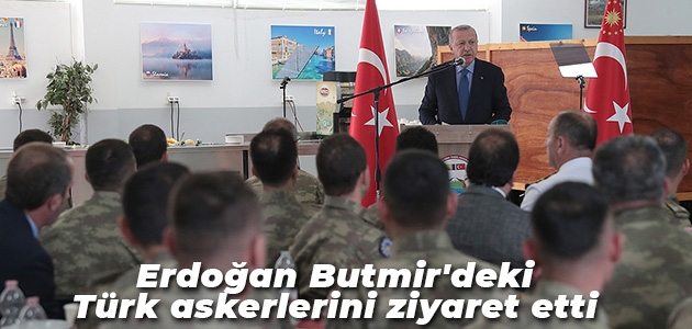 Erdoğan Butmir’deki Türk askerlerini ziyaret etti