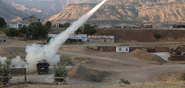 PKK hedefleri ateş altında
