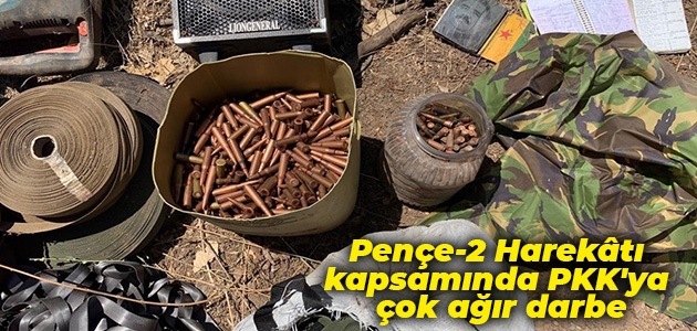 Pençe-2 Harekâtı kapsamında PKK’ya çok ağır darbe