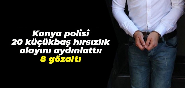 Konya polisi 20 küçükbaş hırsızlık olayını aydınlattı: 8 gözaltı