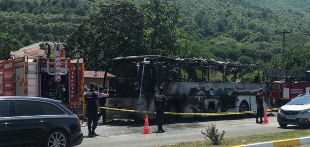 Balıkesir’de yolcu otobüsünde yangın: 5 ölü