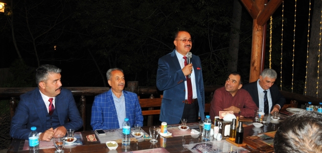 Başkan Akkaya’dan Kaymakam Türk’e veda yemeği