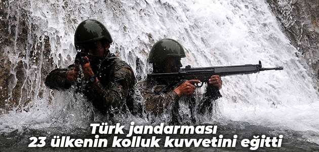 Türk jandarması 23 ülkenin kolluk kuvvetini eğitti