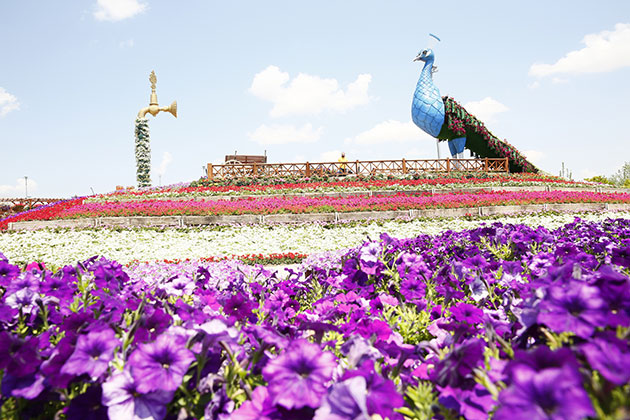 Selçuklu Çiçek Bahçesi şehrin cazibe merkezi oldu