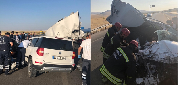 Konya-Aksaray yolunda kaza: 2 ölü