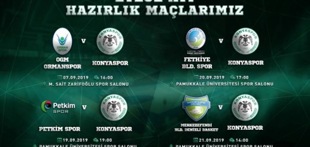 Konyaspor Basketbol 4 hazırlık maçı oynayacak