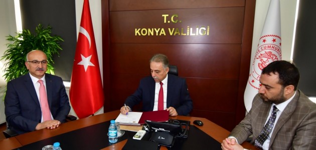 Çumra Türkmenkarahüyük 8 derslikli okul protokolü imza töreni yapıldı