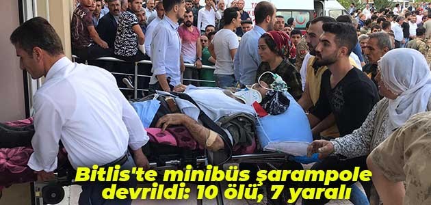 Bitlis’te feci kaza: 10 ölü, 7 yaralı