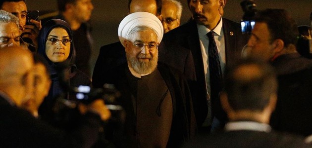 İran Cumhurbaşkanı Ruhani, Üçlü Zirve için Ankara’da