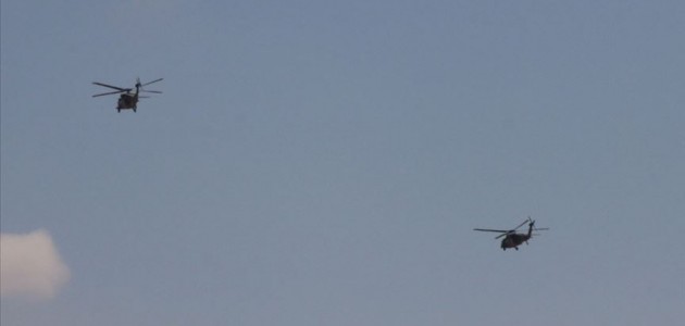 Fırat’ın doğusunda beşinci ortak helikopter uçuşu