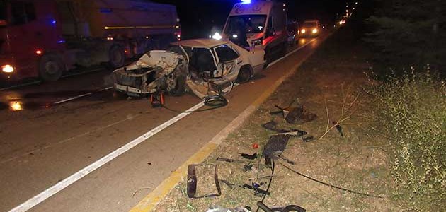 Afyonkarahisar’da trafik kazası: 1 ölü, 2 yaralı