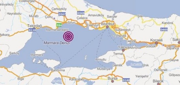 Marmara Denizi’nde 3,3 büyüklüğünde deprem