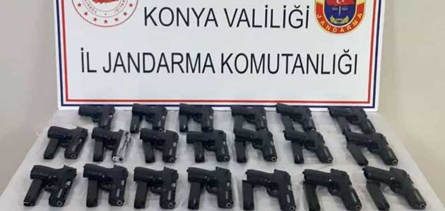 Konya’da kaçak silah operasyonu: 2 gözaltı