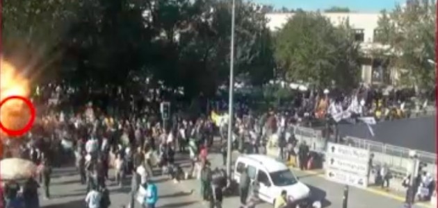 Ankara Garı önündeki terör saldırısının yeni görüntüleri ortaya çıktı