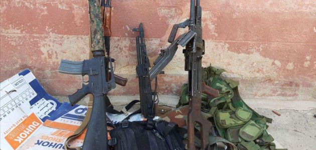 Tel Abyad’da YPG/PKK’lılar silahlarını bırakarak kaçtı