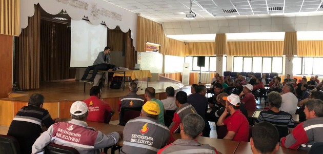 Seydişehir Belediyesi personeline iş sağlığı ve güvenliği semineri