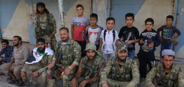 Suriye Milli Ordusu askerinin memlekete dönüş sevinci