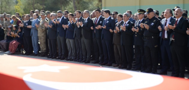 Mardin’de şehit asker için tören