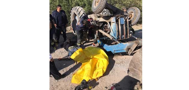 Konya’da devrilen traktörün altında kalan sürücü öldü