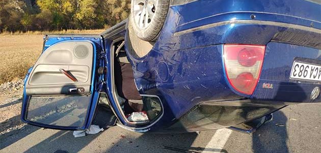Konya’da otomobil devrildi: 1 ölü, 4 yaralı