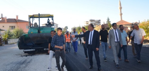 Ereğli Belediyesi sıcak asfalt çalışmaları devam ediyor