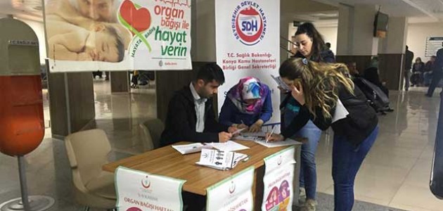 Seydişehir’de “Organ Bağışı ve Nakli“ standı açıldı