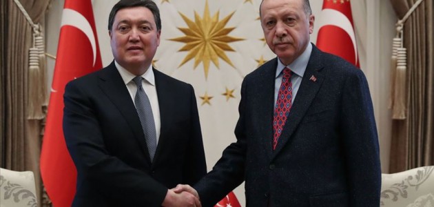 Erdoğan, Kazakistan Başbakanı Mamin’i kabul etti