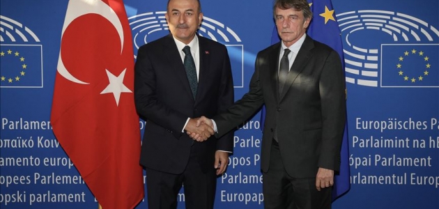 Çavuşoğlu, AP Başkanı Sassoli ile görüştü