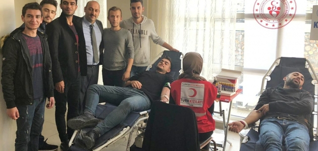 KYK Akören Yurt Müdürlüğü öğrencileri kan bağışında bulundu