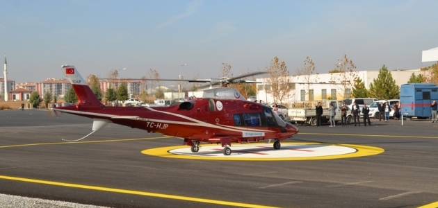 Ambulans helikopter “Sıla“ için havalandı