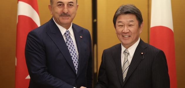 Dışişleri Bakanı Çavuşoğlu, Japon mevkidaşı Motegi ile görüştü