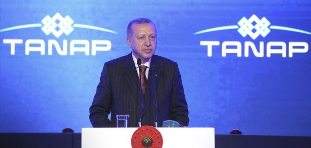 Cumhurbaşkanı Erdoğan: TANAP ülkemizin barışçıl vizyonunun en somut nişanesidir