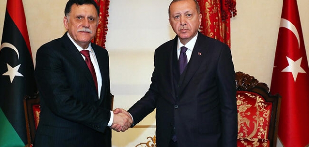 Cumhurbaşkanı Erdoğan, Fayez Al Sarraj’ı kabul etti
