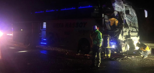 Konya’da otobüs ile kamyonet çarpıştı