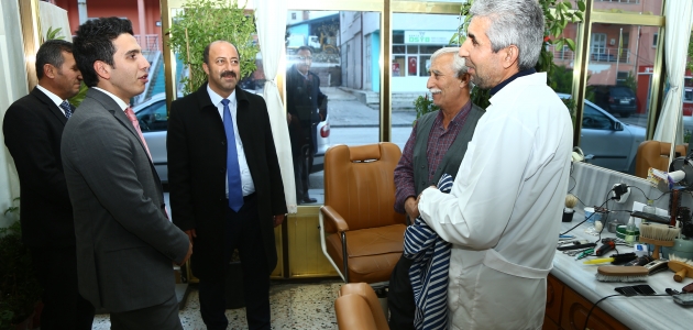 Halkapınar’da Kaymakam ve Belediye Başkanı esnafı ziyaret etti