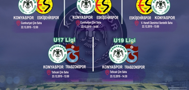 Konyaspor Akademi takımları Eskişehirspor ve Trabzonspor ile karşılaşacak
