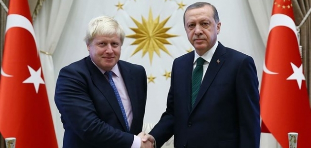 Erdoğan, Birleşik Krallık Başbakanı Johnson ile telefonda görüştü
