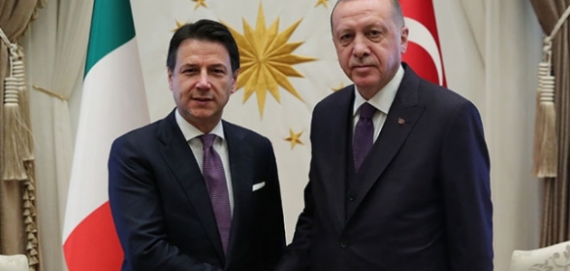 Cumhurbaşkanı Erdoğan İtalya Başbakanı Conte ile görüştü